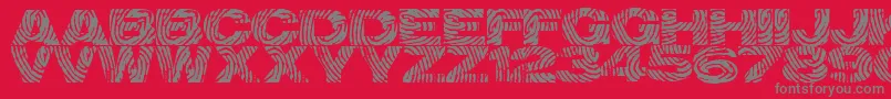 Identify Font – Gray Fonts on Red Background