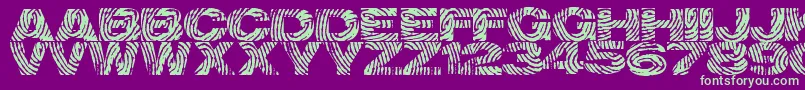 Identify Font – Green Fonts on Purple Background