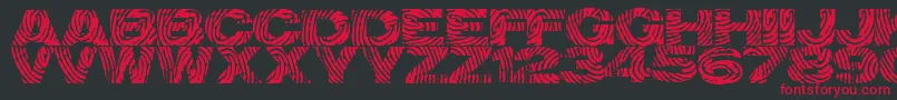 fuente Identify – Fuentes Rojas Sobre Fondo Negro