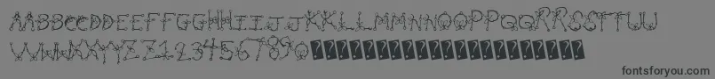 Planttype Font – Black Fonts on Gray Background