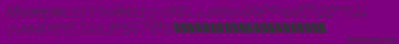 Planttype Font – Black Fonts on Purple Background