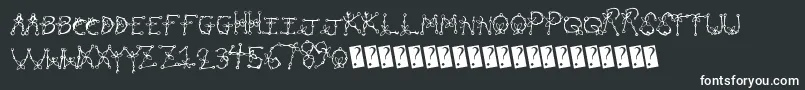 フォントPlanttype – 白い文字