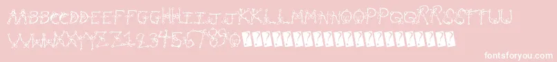 Planttype Font – White Fonts on Pink Background