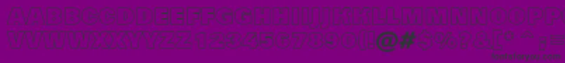 AGrotictitulotlhv Font – Black Fonts on Purple Background