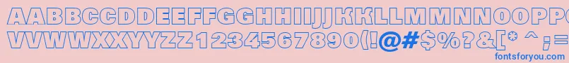 AGrotictitulotlhv Font – Blue Fonts on Pink Background