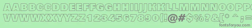 AGrotictitulotlhv Font – Gray Fonts on Green Background