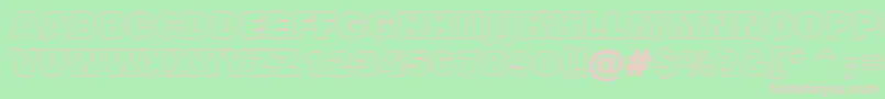 AGrotictitulotlhv Font – Pink Fonts on Green Background