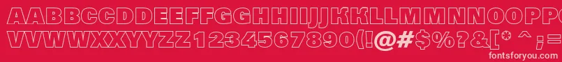AGrotictitulotlhv Font – Pink Fonts on Red Background