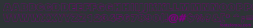 AGrotictitulotlhv-Schriftart – Violette Schriften auf schwarzem Hintergrund