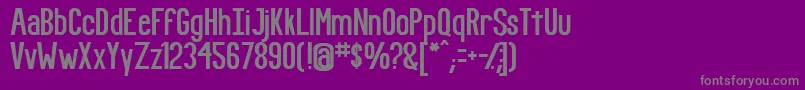FundamentalRush Font – Gray Fonts on Purple Background