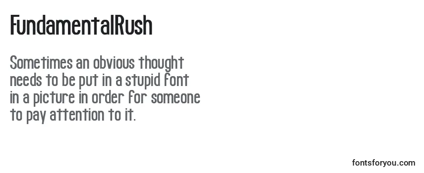 FundamentalRush Font