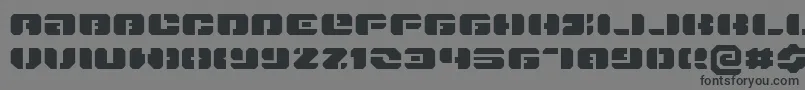 DanStargateExtraExpanded Font – Black Fonts on Gray Background