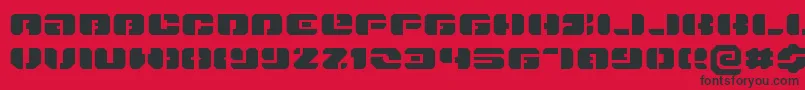 fuente DanStargateExtraExpanded – Fuentes Negras Sobre Fondo Rojo