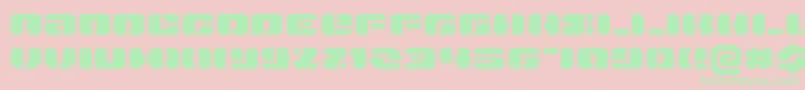 DanStargateExtraExpanded Font – Green Fonts on Pink Background