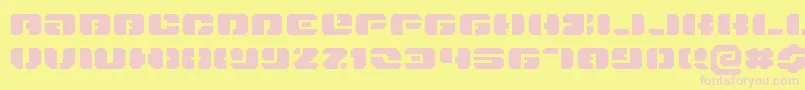 DanStargateExtraExpanded Font – Pink Fonts on Yellow Background