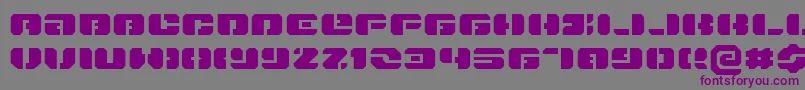 DanStargateExtraExpanded Font – Purple Fonts on Gray Background