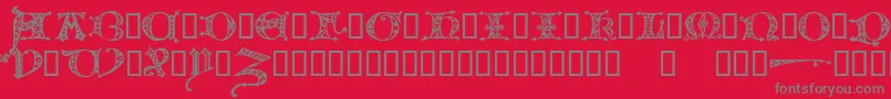 FlorimelTM Font – Gray Fonts on Red Background