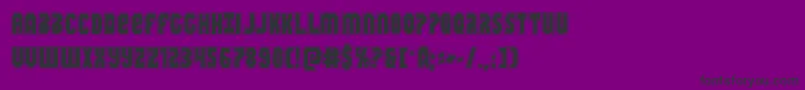 Warnationacad Font – Black Fonts on Purple Background