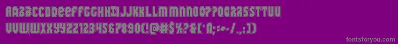 Warnationacad Font – Gray Fonts on Purple Background