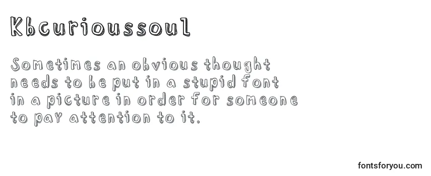 Review of the Kbcurioussoul Font
