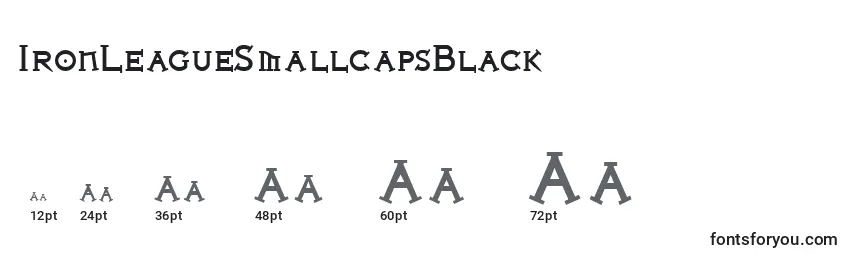 IronLeagueSmallcapsBlack Font Sizes