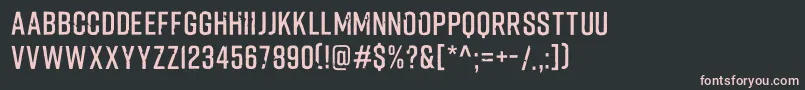 Fliped Font – Pink Fonts on Black Background