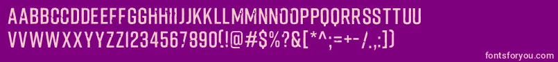 Fliped Font – Pink Fonts on Purple Background
