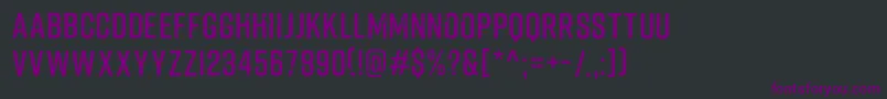 Шрифт Fliped – фиолетовые шрифты на чёрном фоне