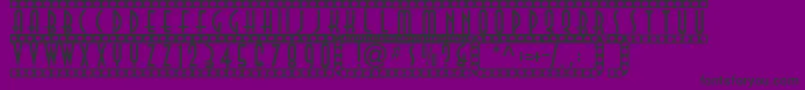 Showtime Font – Black Fonts on Purple Background