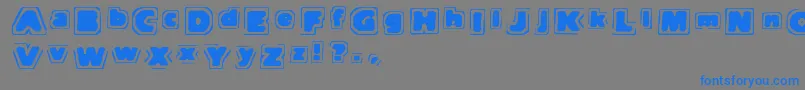 fuente Tnote – Fuentes Azules Sobre Fondo Gris