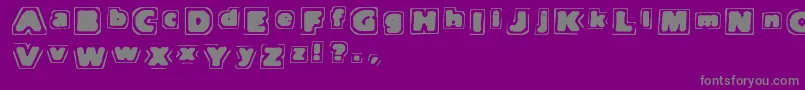 Tnote-Schriftart – Graue Schriften auf violettem Hintergrund
