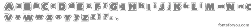 フォントTnote – 白い背景に灰色の文字