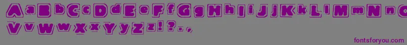 Tnote-Schriftart – Violette Schriften auf grauem Hintergrund