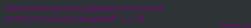 MtfToast Font – Purple Fonts on Black Background