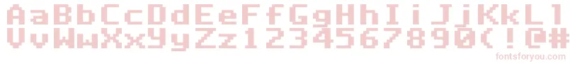 DeluxefontRegular Font – Pink Fonts on White Background