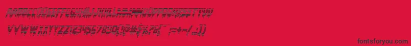 Bloodlustgradital-Schriftart – Schwarze Schriften auf rotem Hintergrund