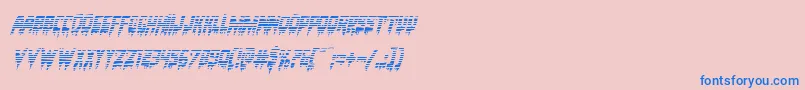 Bloodlustgradital Font – Blue Fonts on Pink Background