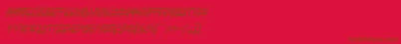 Bloodlustgradital Font – Brown Fonts on Red Background