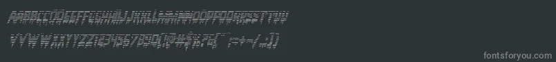 フォントBloodlustgradital – 黒い背景に灰色の文字