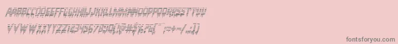 Bloodlustgradital Font – Gray Fonts on Pink Background