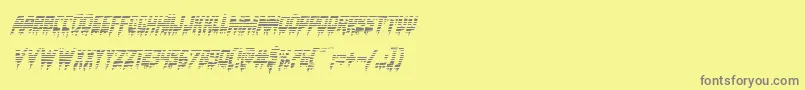 Bloodlustgradital Font – Gray Fonts on Yellow Background