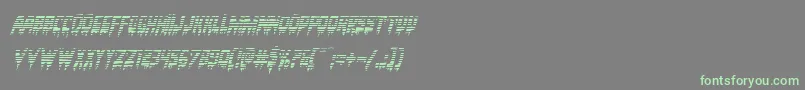 Bloodlustgradital Font – Green Fonts on Gray Background