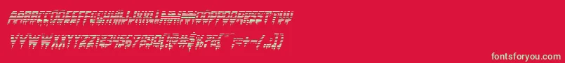 Bloodlustgradital Font – Green Fonts on Red Background