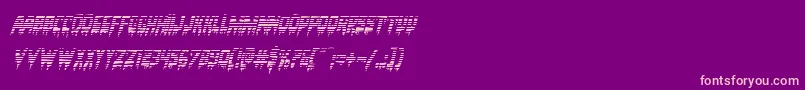 Bloodlustgradital Font – Pink Fonts on Purple Background