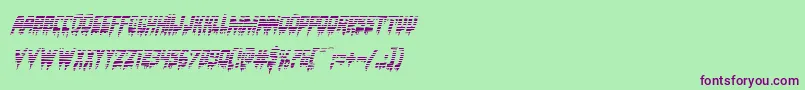 Bloodlustgradital Font – Purple Fonts on Green Background