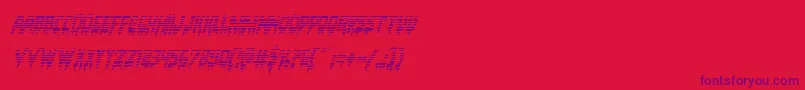 Bloodlustgradital Font – Purple Fonts on Red Background