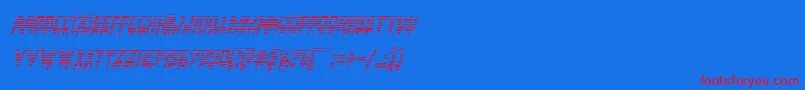 Bloodlustgradital Font – Red Fonts on Blue Background