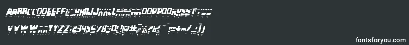 フォントBloodlustgradital – 黒い背景に白い文字