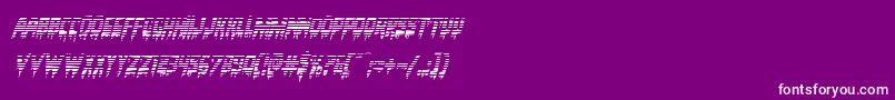 Bloodlustgradital Font – White Fonts on Purple Background
