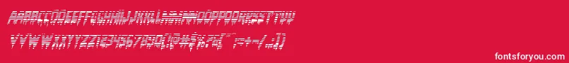 Bloodlustgradital Font – White Fonts on Red Background